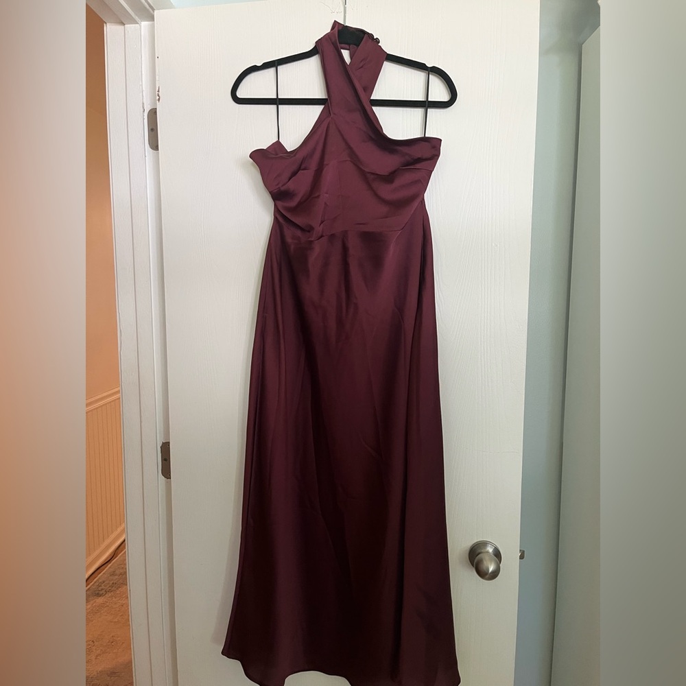 Park & Fifth Halter Burgundy Dress